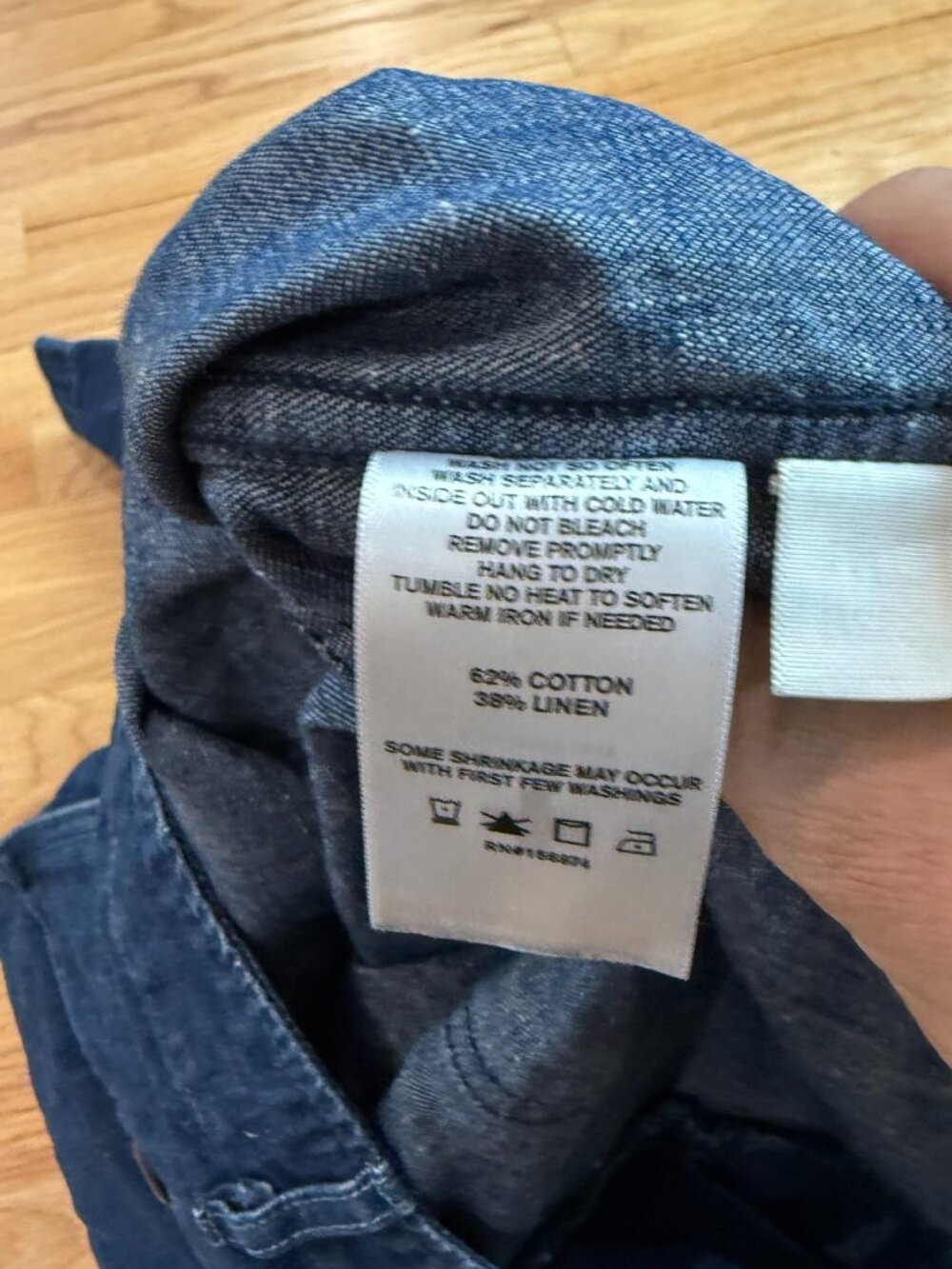 Imogene + Willie Linen & Cotton Blake Military Trouser Washed Indigo 36/31 - Picture 7 of 13